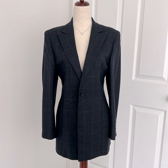 Nino Danielle Loro Piano 100% Cashmere navy blue blazer Italy Sz M - Picture 1 of 12